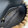 Fendi Wool Baguette Bag S&M Size
