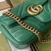 Gucci GG Marmont matelasse 22cm mini bag 446744 Green