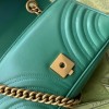Gucci GG Marmont matelasse 22cm mini bag 446744 Green