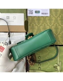 Gucci GG Marmont matelasse 22cm mini bag 446744 Green