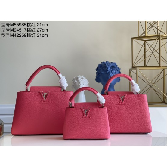 LV  Capucines Bag in Three sizes 
