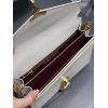 YSL CASSANDRA Caviar Black&White&Beige 22cm