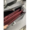 YSL CASSANDRA CROC Black&White&Beige 22cm