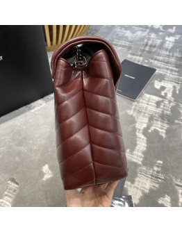YSL LOULOU MEDIUM 31cm Burgundy