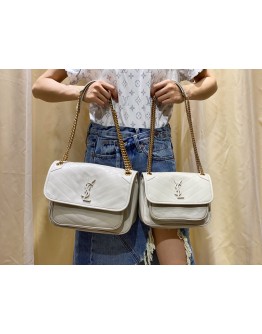 YSL NIKI Chain Bag 22cm&28cm White