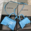 Balenciaga Hourglass S&XS Size Bag in Blue