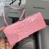 Balenciaga Hourglass S&XS Size Bag in Pink