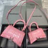 Balenciaga Hourglass S&XS Size Bag in Pink
