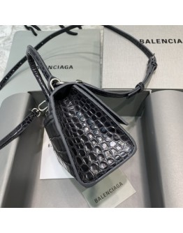 Balenciaga Hourglass XS Size Bag in Black