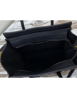 Celine Nano Luggage Bag 20cm Black