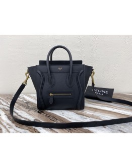 Celine Nano Luggage Bag 20cm Black