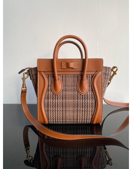 Celine Nano Luggage Bag 20cm Brown