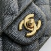 C-C mini CF 17cm Caviar Gold&silver hardware