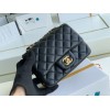 C-C mini CF 17cm Lambskin Gold&silver hardware