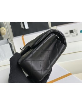 C-C Small CF 20cm Lambskin Gold&silver hardware