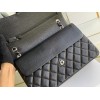 C-C CF Bag Jumbo 30cm Caviar Leather in Silver Hardware