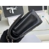 C-C CF Bag Jumbo 30cm Lambskin Leather in Silver Hardware