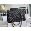  C-C CF Bag  Jumbo 30cm Caviar Leather in Gold Hardware