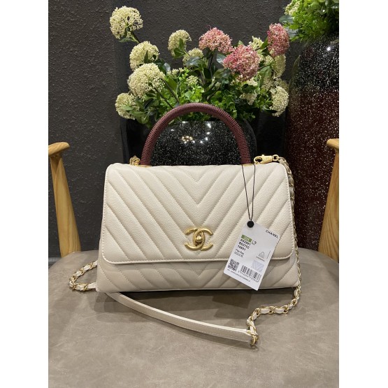 C-C  Top Handle White 29cm