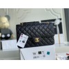  C-C CF Bag  Medium Caviar Leather in Gold Hardware