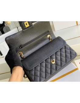  C-C CF Bag  Medium Caviar Leather in Gold Hardware