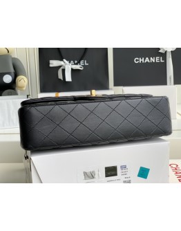  C-C CF Bag  Medium Lambskin Leather in Gold Hardware
