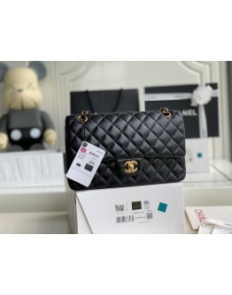  C-C CF Bag  Medium Lambskin Leather in Gold Hardware