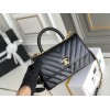 C-C  Top Handle Smooth Leather Retro 24cm