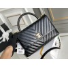 C-C  Top Handle Smooth Leather Retro 29cm
