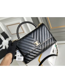 C-C  Top Handle Smooth Leather Retro 29cm