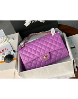 C-C CF 25cm Lambskin Purple Bag