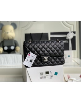  C-C CF Bag  Medium Lambskin Leather in Silver Hardware