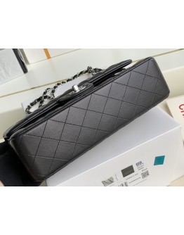  C-C CF Bag  Medium Lambskin Leather in Silver Hardware