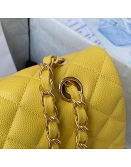  C-C Classic Flap Bag  Medium Size Caviar Leather