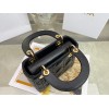 Dior Lady Dior Mini Classic Tote Bag With Lambskin Black