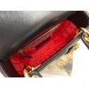 Dior Lady Dior Mini Classic Tote Bag With Lambskin Black