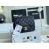 C-C mini CF 17cm Caviar Gold&silver hardware