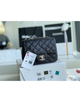 C-C mini CF 17cm Caviar Gold&silver hardware