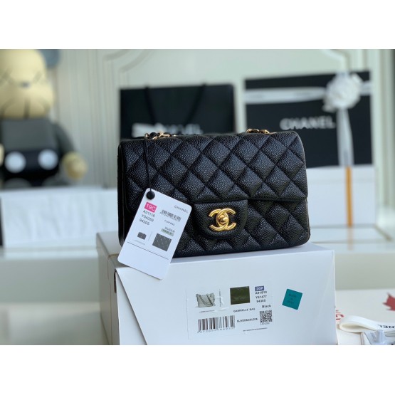 C-C Small CF 20cm Caviar Gold&silver hardware