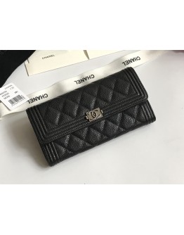 C-C Wallet 003 Caviar Leather