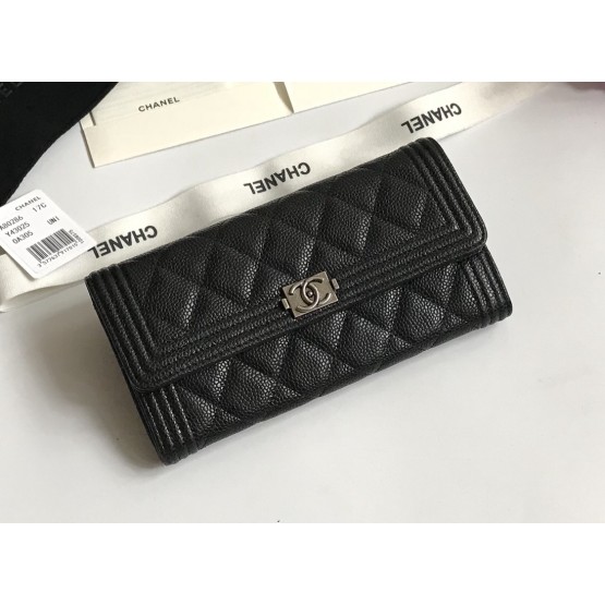C-C Wallet 003 Caviar Leather
