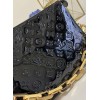 Louis Vuitton Coussin Patent Black Leather PM&MM