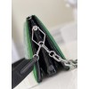 Louis Vuitton Coussin Patent Green Leather PM&MM