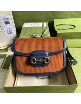 Gucci 1955 Horsebit Bag Blue