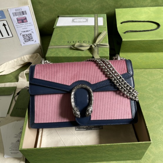 Gucci Dionysus Pink corduroy 28cm