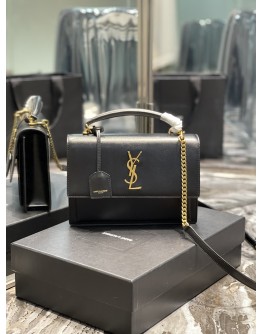 YSL Sunset Medium 25cm Black