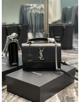 YSL Sunset Medium 25cm Black
