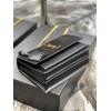 YSL Sunset Small 22cm Black Velvet Bag