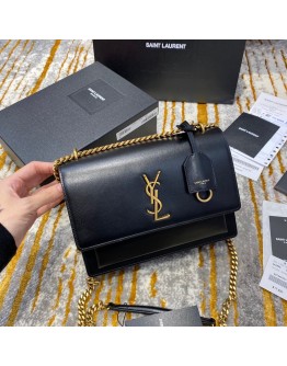 YSL Sunset Small 22cm Black