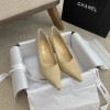 C-C Heels Beige&white&Black